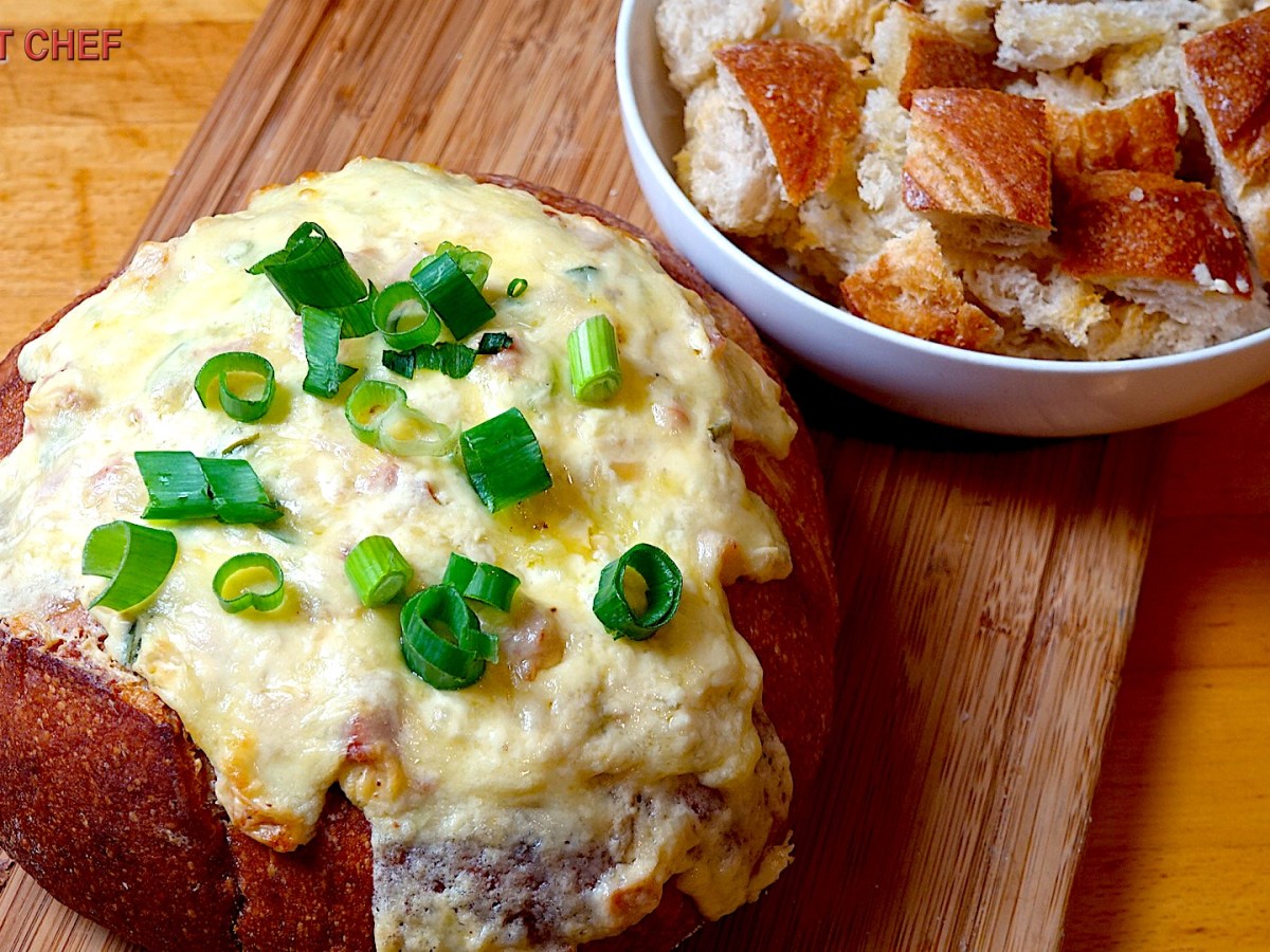 NEW RECIPE VIDEO: Creamy Cheese and Bacon Dip in a Cob Loaf Bread&nbsp;Bowl